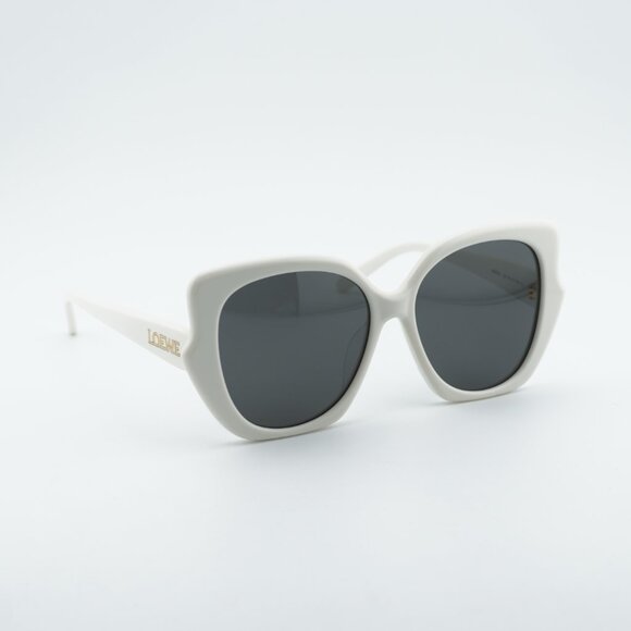 Loewe LW40133F 25A Sunglasses Ivory Butterfly Frame, Smoke Lenses main image 7